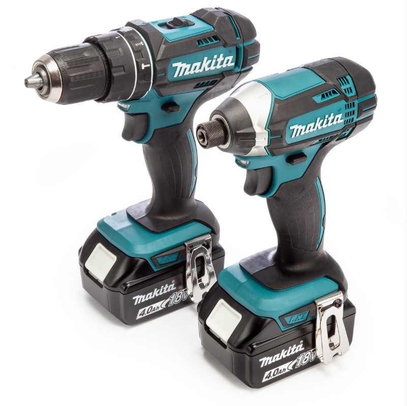 Makita DLX2131MJ 18V LXT Twinpack DHP482 combi drill DTD152