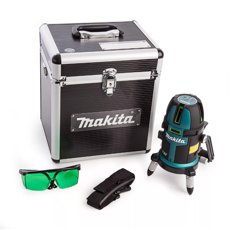Makita SK209GDZ 10.8V CXT 3 linje grønn krysslaser (kun Makita DC10WC CXT 10.8V Li ion batterilader | Prohandel AS