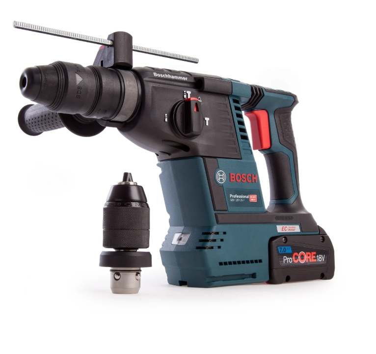 Bosch Gbh 18v 26 F Sds Borstelos 26mm Borhammer Med To Chucker Kun Kropp Prohandel As