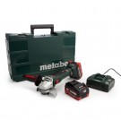 Metabo WB 18 LTX Børsteløs 125mm vinkelsliper (2 x 5.5Ah batterier) thumbnail