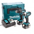 Makita DLX2131GJ 18V LXT Twin Pack - DHP482 Combi drill + DTD152 slagtrekker (2 x 6,0Ah batterier) thumbnail