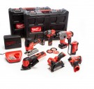 Milwaukee M12 FPP7A2-624P FUEL Power Pack Verktøysett (2x2Ah+2x6Ah batterier) i 2 x PACKOUT kofferter thumbnail