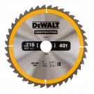 Dewalt DT1953 Konstruksjon sirkelsagblad 216mm x 30mm x 40 Tenner thumbnail