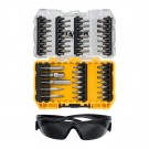 Dewalt DT70704 skrutrekkerbitssett og vernebriller (47 deler) thumbnail