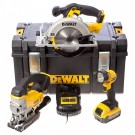 Dewalt batteridrevet 3-delers 18V sett - DCS391, DCS331, DCL040 (1 x 5Ah batteri) - TOUGHSYSTEM Koffert  thumbnail