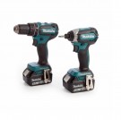 Makita DLX2283TJ 18V twinpack - børsteløs combi drill og slagtrekker sett (2 x 5,0Ah batterier) thumbnail