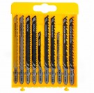 Sjekk prisen! Dewalt DT2290 10-delers stikksagblad sett for trekvirke, laminat og plast levert i etui thumbnail