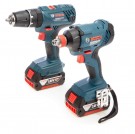 Bosch 18V Twin Pack - GSB 18V-21 Combi + GDX 18V-180 slagtrekker/muttertrekker(2 x 4,0Ah batterier) thumbnail