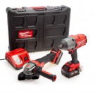 Milwaukee M18 FPP2BD-502P FUEL Power Pack Kit (2 x 5,0Ah batterier) i HD-boks thumbnail