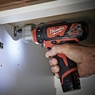 Milwaukee M12 BDDXKIT-202C 4-i-1 batteridrevet boremaskin (2 x 2,0Ah batterier) med tilbehør thumbnail