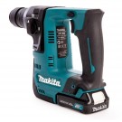 Makita HR140DWAE1 12Vmax kompakt SDS+ borhammer med 64-delers tilbehørsett (2 x 2,0 Ah batterier) thumbnail