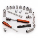Bahco S330L 53-deler pipe og mekanisk Set MM 1/4 og 3/8 tommer størrelse thumbnail