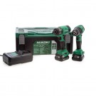HiKOKI KC12DJ / JBZ 12V 2-delers batteripakke, combi drill + slagtrekker (2 x 2.5Ah batterier) thumbnail