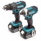 Makita DLX2131MJ 18V LXT Twinpack - DHP482 combi drill + DTD152 slagtrekker (2 x 4,0Ah batterier) thumbnail