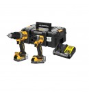 Dewalt DCK2050H2T 18V XR Combi drill & slagtrekker TwinPack (2 x 5Ah Powerstack-batterier) i TSTAK system koffert thumbnail