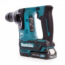 Makita HR166DSAE1 CXT 10,8V børsteløs SDS+ borhammer inkludert 65-deler tilbehør (2 x 2,0 Ah batterier) thumbnail