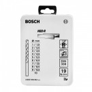 Bosch 19-delers borsett i pratisk skrin (fra 1-10mm) thumbnail