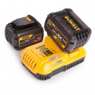 Dewalt 2 x DCB546 FlexVolt 6,0Ah batterier og DCB118 ladersett thumbnail