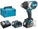 Makita DTW1002RTJ 18V børsteløs høymoments muttertrekker 1/2" innfestning (2 x 5.0Ah batterier) thumbnail