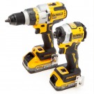 Dewalt DCK2052H1E1T 18V XR Combi drill & slagtrekker Twin Pack (2 x Powerstack-batterier) thumbnail