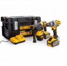 Dewalt DCK2033X2 18/54V TwinPack FlexVolt Combi drill roterende SDS+ borhammer (2 x 9,0Ah batterier) thumbnail