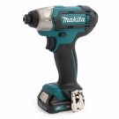 Makita CLX224AJ 12V twinpack CXT slagtrekker og skrudrill (2 x 2,0Ah batterier) levert i Makpac system koffert thumbnail