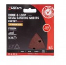 Abracs ABHLT9393120 Delta Sanding Sheets 120 Grit 93mm (5 Pack) thumbnail