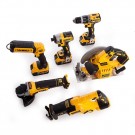 Dewalt DCK623P3 18V XR 6-delers børsteløs verktøysett (3 x 5,0 Ah batterier) 2 x DS300 system kofferter thumbnail