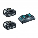 Makita 197629-2x5Ah batteri + DC18RD lader levert i Makpac koffert thumbnail