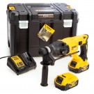 Dewalt DCH133P2 18V SDS+børsteløs borhammer (2 x 5,0Ah batterier) i TSTAK system koffert thumbnail