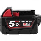 Milwaukee M18 NRG-503 hurtiglader + 3stk Milwaukee 18V 5Ah REDLINE batterier thumbnail