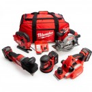 Milwaukee M18 PP5C-503B FUEL Trebearbeidingssett 5-deler (3 x 5,0 Ah batterier) thumbnail