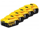 Dewalt DCB184 18V 5Ah lithium batteri (5stk batterier) thumbnail