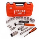 Bahco S330 34-delers 1/4" og 3/8" pipe og skrallesett thumbnail