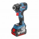 Bosch 2-delers børsteløs 18V twinpack, combi drill og slagtrekker (2 x 5.0Ah batterier) thumbnail