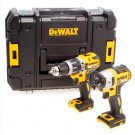 Sjekk prisen!Dewalt DCK266NT 18V børsteløs combi drill + børsteløs slagtrekker (kun kropp) levert i TSTAK system koffert thumbnail