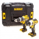 Dewalt DCK266NT 18V børsteløs combi drill + børsteløs slagtrekker (kun kropp) levert i TSTAK system koffert thumbnail