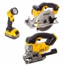 Dewalt batteridrevet 3-delers 18V sett - DCS391, DCS331, DCL040 (1 x 5Ah batteri) - TOUGHSYSTEM Koffert  thumbnail