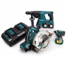 Makita DLX3049PTJ 3-delers verktøysett: DHR264 + DHS710 + DTD152 (4 x 5.0Ah batterier) thumbnail