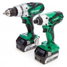 HiKOKI KC18DKL 18V 2-delers drillpakke - DV 18DSDL combi drill + WH 18DGL slagtrekker (2 x 5.0Ah batterier) thumbnail