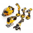 Dewalt DCK663P3 18V XR 6-delers sett børsteløs verktøysett (3 x 5,0 Ah batterier) med 2 x TOUGHSYSTEM-bokser thumbnail