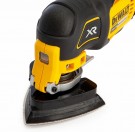 Dewalt DCS355N 18V li-ion batteridrevet børsteløs multiverktøy komplett med 29 tilbehør thumbnail