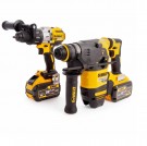 Dewalt DCK2033X2 18/54V TwinPack FlexVolt Combi drill roterende SDS+ borhammer (2 x 9,0Ah batterier) thumbnail