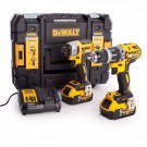 Sjekk prisen! Dewalt DCK266P2T 18V 2-delers børsteløs batteriverktøy sett, combi drill og slagtrekker (2 x 5,0 Ah batt) thumbnail