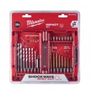 Milwaukee 4932492890 skrutrekker- og borbitsett dekker de mest populære størrelsene og bitstypene med sikkerhetsbriller thumbnail