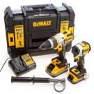 Dewalt DCK2052H1E1T 18V XR Combi drill & slagtrekker Twin Pack (2 x Powerstack-batterier) thumbnail