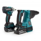 Makita DLX2268TJ 18V LXT børsteløs twinpack - DTW285Z muttertrekker + DHR242Z SDS+ borhammer (2 x 5.0Ah batterier) thumbnail