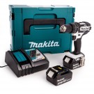 Makita DHP482RTWJ 18V Combi drillsett (2 x 5.0Ah batterier) thumbnail
