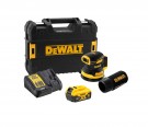 Dewalt DCW210P1 18V XR 125mm børsteløs eksentrisk sliper (1x5Ah batt) i TSTAK system koffert   thumbnail