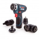 Bosch GSR 12V-15 FC Professional 12V FlexiClick skrudrill sett i L-Boxx (2 x 2,0 Ah batterier) thumbnail